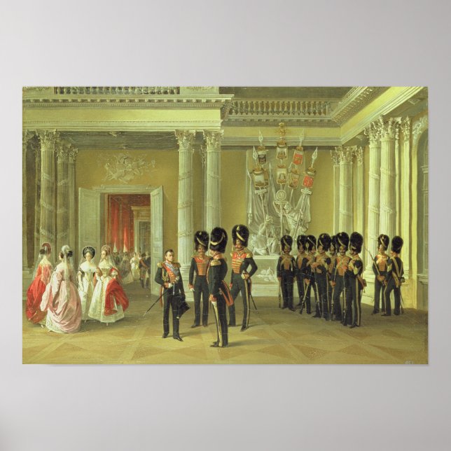 The Heraldic Hall in Winter Palace, St Poster (Front)