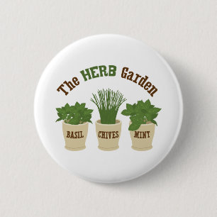 The Herb Garden 6 Cm Round Badge