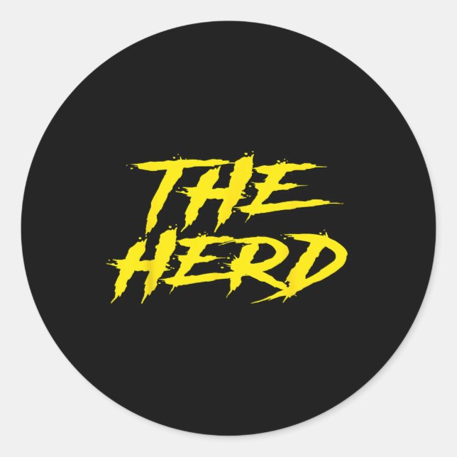 The Herd Brahmas San Antonio Football Tailgate  Classic Round Sticker (Front)