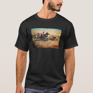 The Herd Quitter (by C. M. Russell, c. 1897) T-Shirt