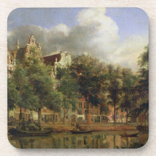 The Herengracht, Amsterdam (oil on panel) Coaster