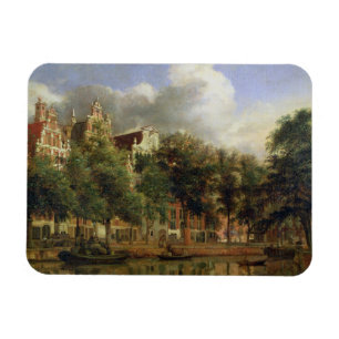 The Herengracht, Amsterdam (oil on panel) Magnet