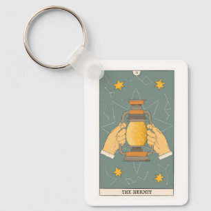 The Hermit major arcana tarot card  Key Ring