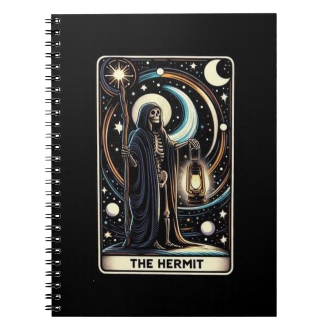 The Hermit Tarot Card Notebook Collection (Front)