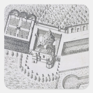 The Hermitage and the Maison Blanc at the Chateau Square Sticker