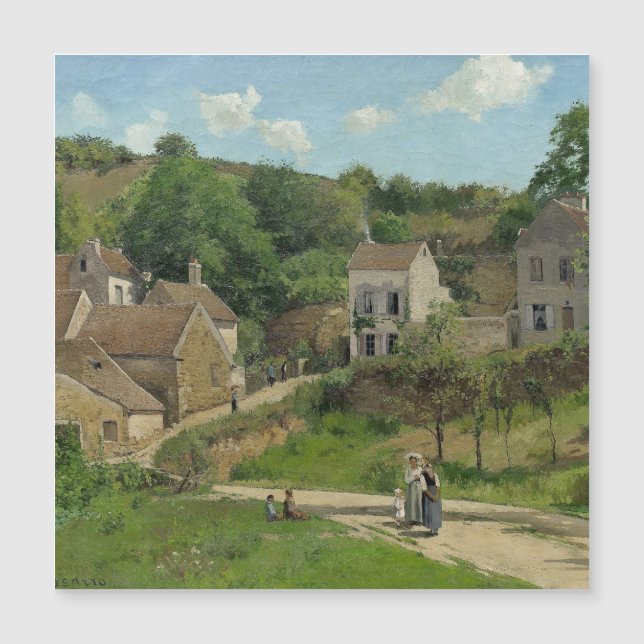 The Hermitage at Pontoise  Camille Pissarro (Front)