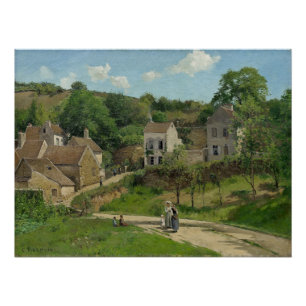 The Hermitage at Pontoise Camille Pissarro Poster