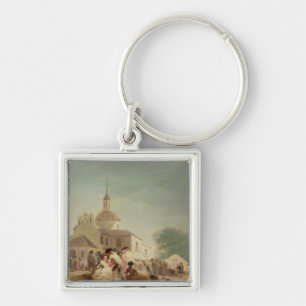 The Hermitage of San Isidro, Madrid, 1788 Key Ring