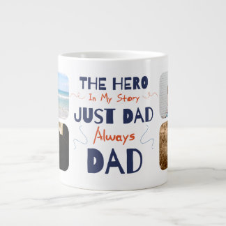 The Hero In My Story - Personalised Photos Large Coffee Mug