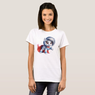 The heroic pony with a silver mane. T-Shirt