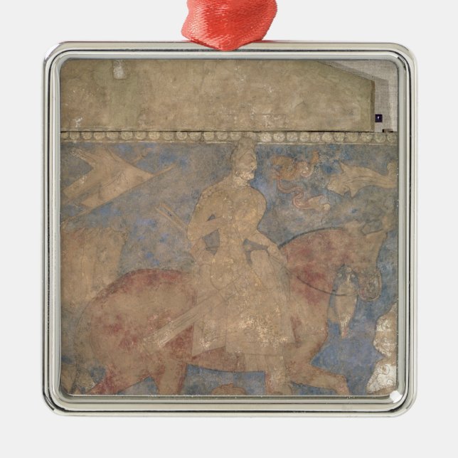 The Heroic Rustam Metal Tree Decoration (Front)