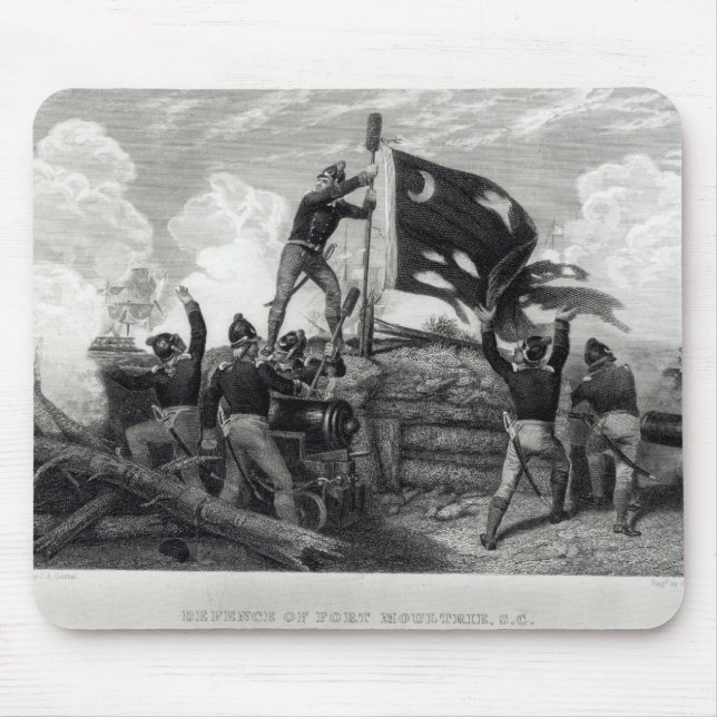 The Heroism of Sergeant William Jasper Mouse Mat (Front)
