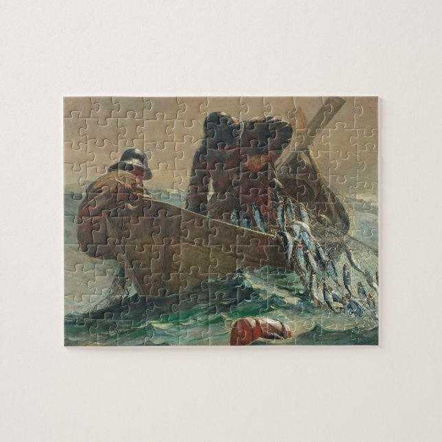 The Herring net, 1885 (oil on canvas) Jigsaw Puzzle (Horizontal)