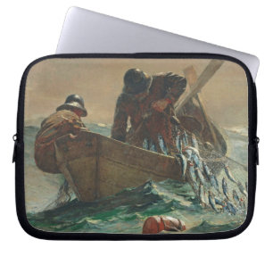 The Herring net, 1885 (oil on canvas) Laptop Sleeve