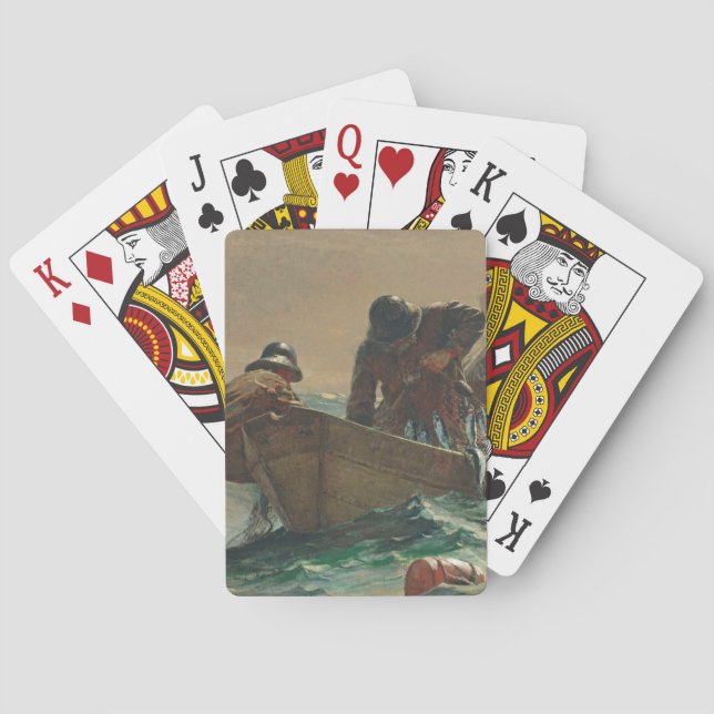 The Herring net, 1885 (oil on canvas) Playing Cards (Back)