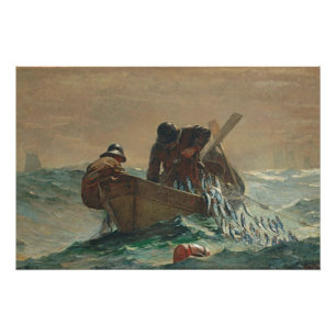 The Herring net, 1885 (oil on canvas) Poster
