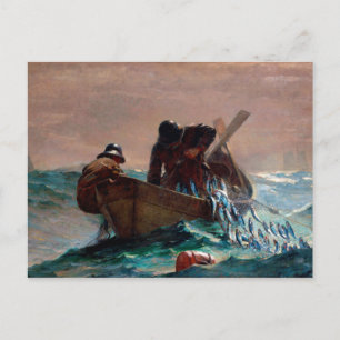 The Herring Net by Winslow Homer (1885) Postcard