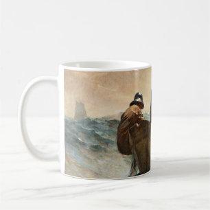 The Herring Net by Winslow Homer. Coffee Mug