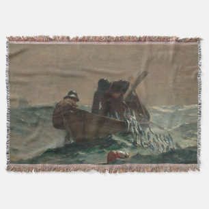 The Herring Net Winslow Homer 1885 Throw Blanket