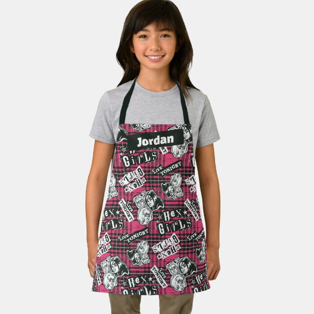 The Hex Girls Punk Plaid Pattern Apron (Insitu)