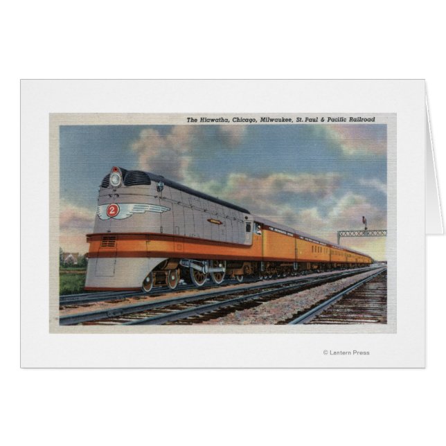 The Hiawatha #2 Railroad Train (Front Horizontal)