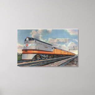 The Hiawatha #2 Railroad Train Canvas Print