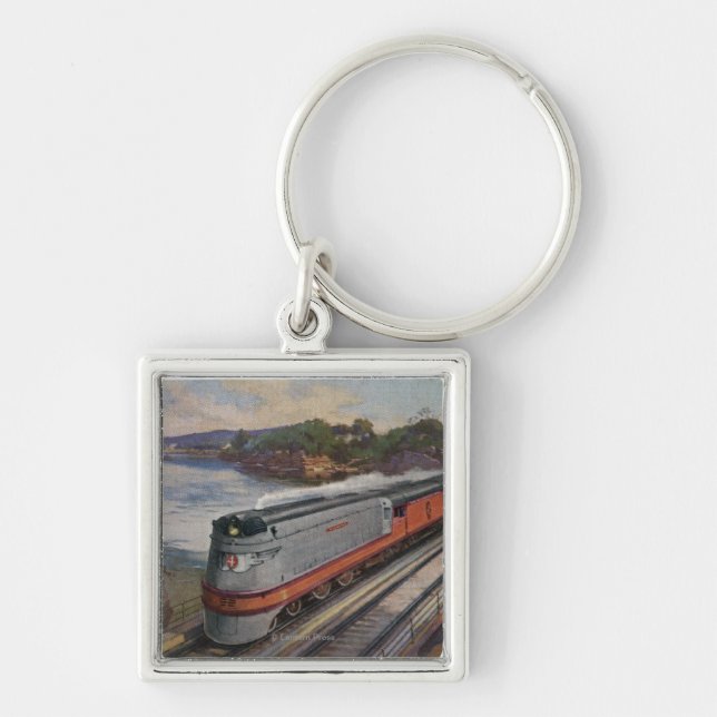 The Hiawatha Streamline Train Key Ring (Front)