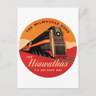 The Hiawathas Milwaukee Road Postcard