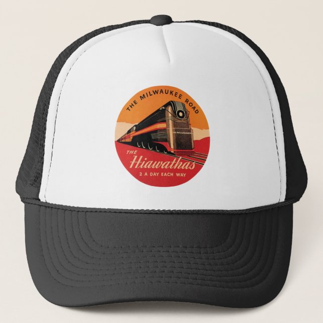 The Hiawathas Milwaukee Road Trucker Hat (Front)