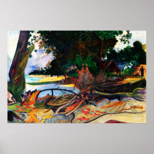 The Hibiscus Tree (Te burao) by Paul Gauguin Poster