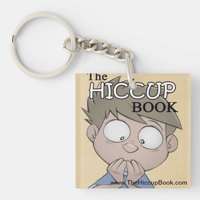 The Hiccup Book - acrylic key chain (Front)