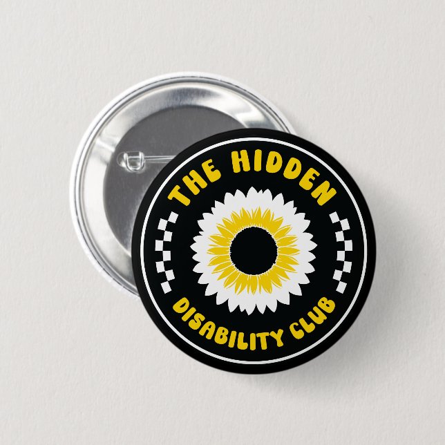 the hidden disability club button (Front & Back)