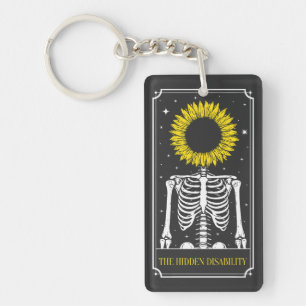 The Hidden Disability Tarot Card Awareness Key Ring