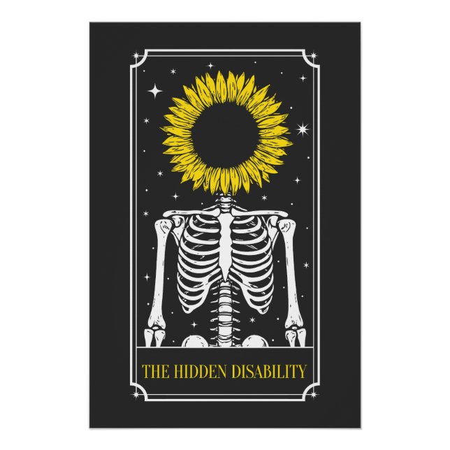The Hidden Disability Tarot Card Awareness Poster (Front)