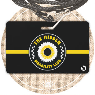 the hidden invisibility club with contact info ID badge