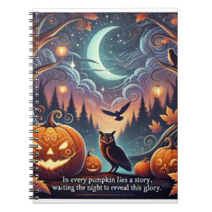 The Hidden Stories Of Halloween Pumpkins Notebook