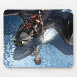 The Hidden World   Hiccup & Toothless Reflections Mouse Mat