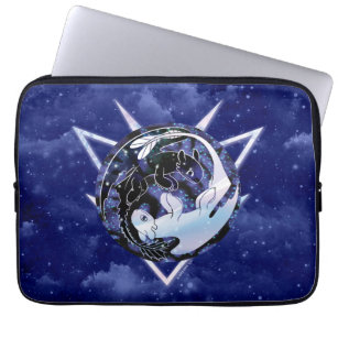 The Hidden World   Night & Light Fury Icon Laptop Sleeve