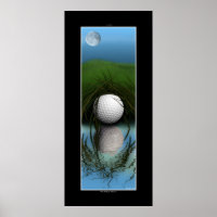"The Hiding Place" - Funny Golf Art
