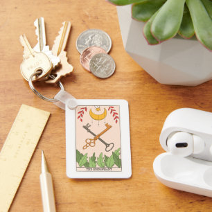 The Hierophant major arcana tarot card  Key Ring