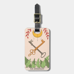 The Hierophant major arcana tarot card moon Luggage Tag