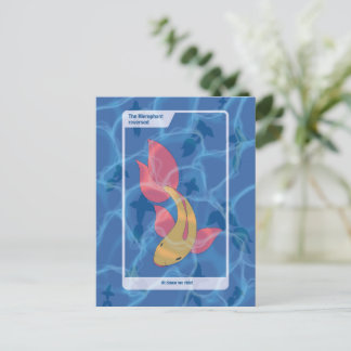 The Hierophant reversed Tarot Inspired Art Postcard