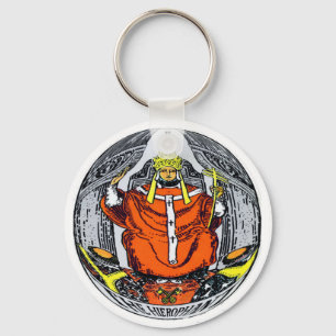 The Hierophant Tarot Card Key Ring
