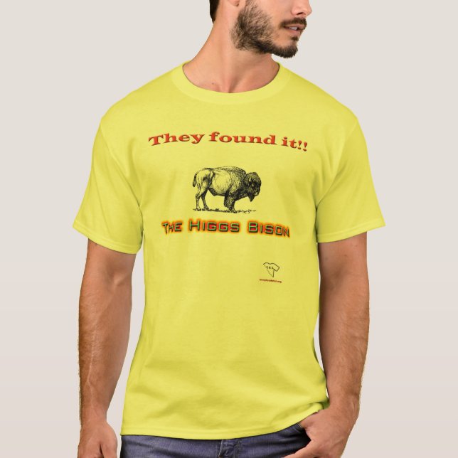 The Higgs Bison T-Shirt (Front)
