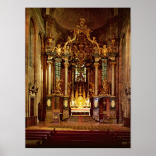 The high altar in the east choir poster