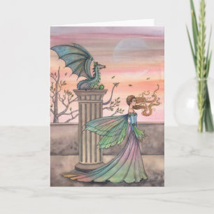 The High Courtyard Fairy Dragon Greeting Card