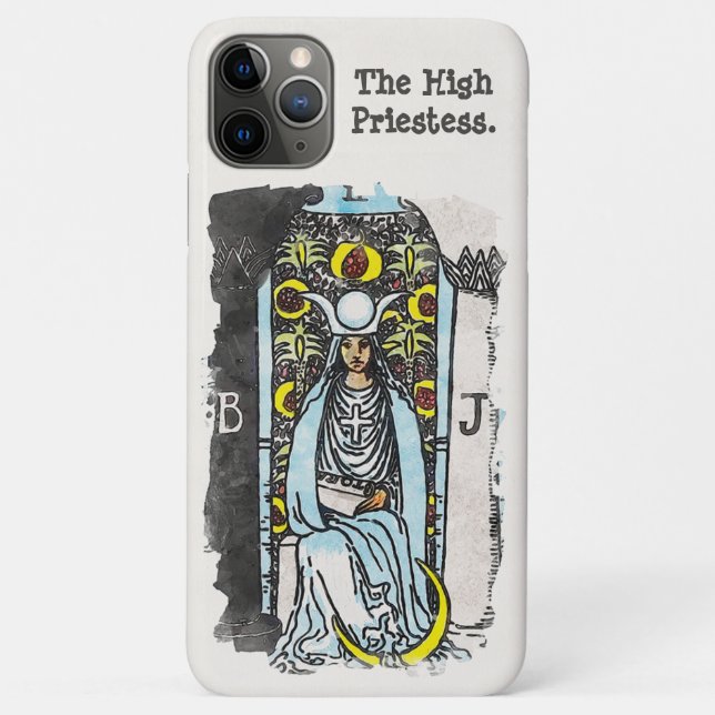 The High Priestess Major Arcana Tarot Card Case-Mate iPhone Case (Back)
