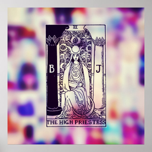 The High Priestess Tarot Card Poster (Front)