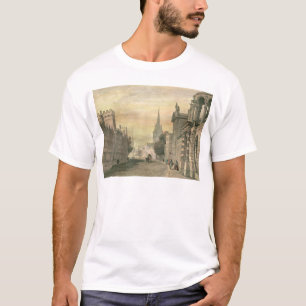 The High Street, Oxford, engraved by G. Hollis T-Shirt