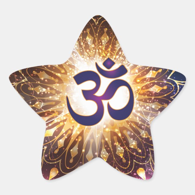The higher power of Om Star Sticker (Front)